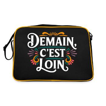 Demain c'est loin - Sac Retro - noir/or - Dos