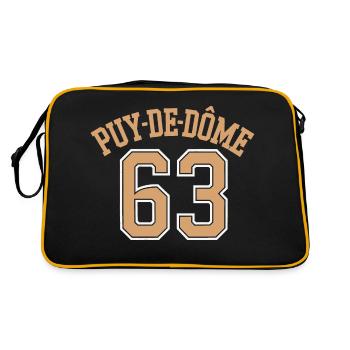 Puy-de-Dôme 63 - Sac Retro - noir/or - Dos