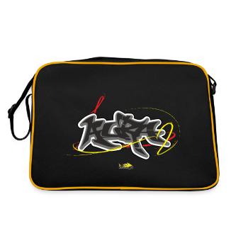 Aura Graffiti - Retro Bag - black/gold - Back