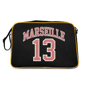 Marseille 13 - Sac Retro - noir/or - Dos