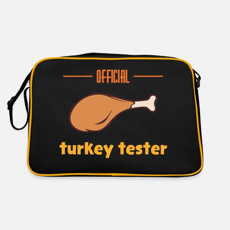 Testeur de dinde - Sac Retro - noir/or