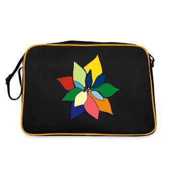 Bouquet coloré - Sac Retro - noir/or - Dos