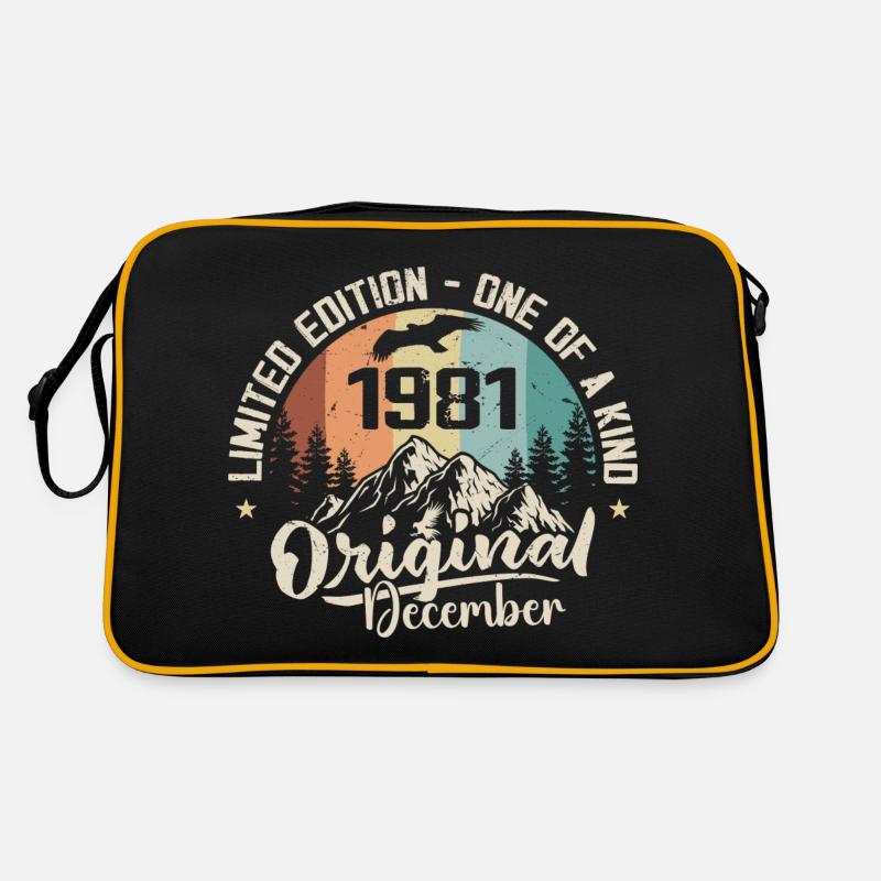 Birthday December 1981 - Gift December 1981 Retro Bag