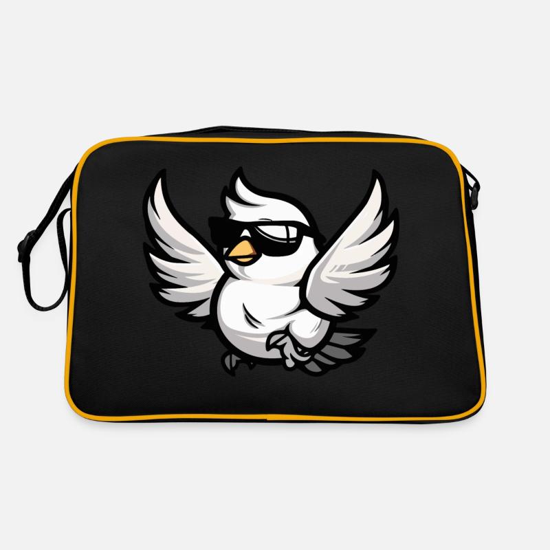 Taube Vogel Comic Cool Retro Tasche