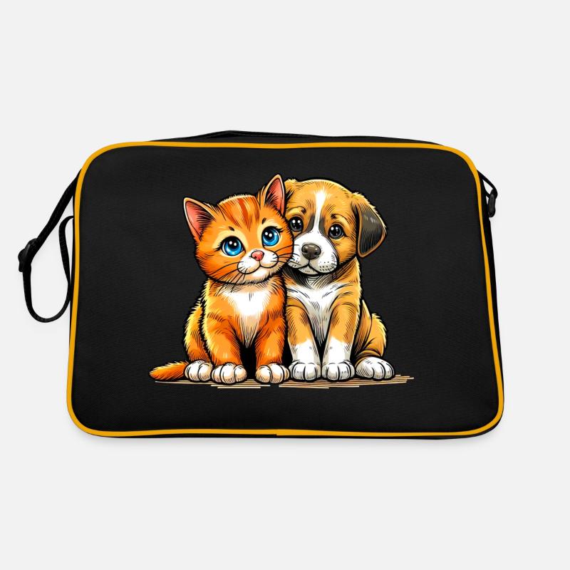 Chien et chat Sac Retro