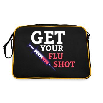 Faites-vous vacciner contre la grippe Aidant - Sac Retro - noir/or - Dos