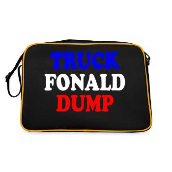 truck fonald dump - Retro Bag - black/gold - Back