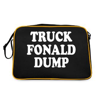 truck fonald dump - Retro Bag - black/gold - Back