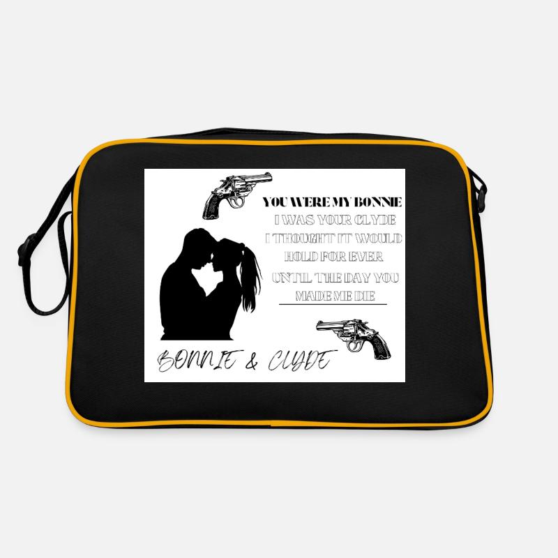 Bonnie&Clyde - Retro Bag - black/gold