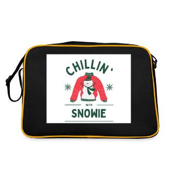 Snowie - Sac Retro - noir/or - Dos