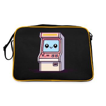 Happy Arcade Cabinet - Retro Bag - black/gold - Back