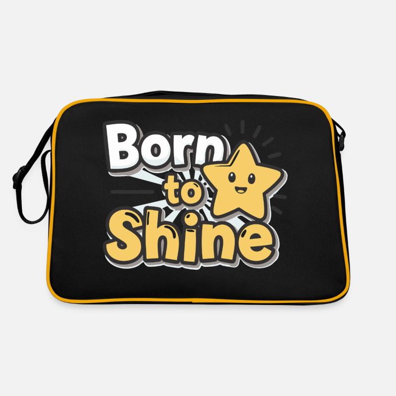 Born to Shine – Strahlender Stern Retro Tasche