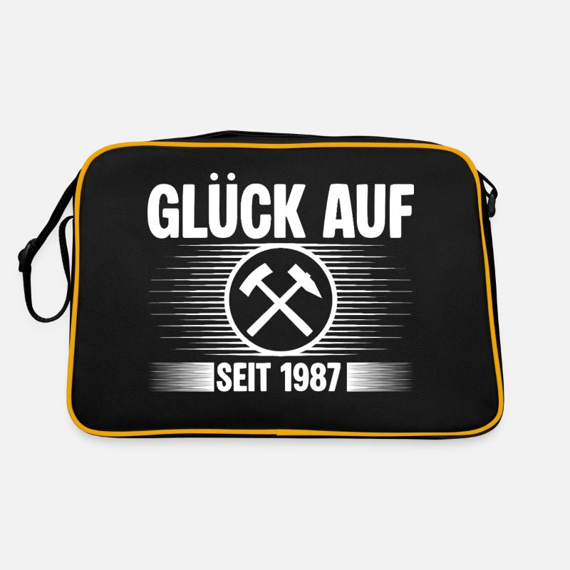 Glueck auf seit 1987 Retro Tasche