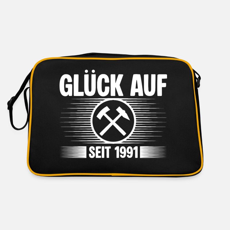 Glueck auf seit 1991 Retro Tasche