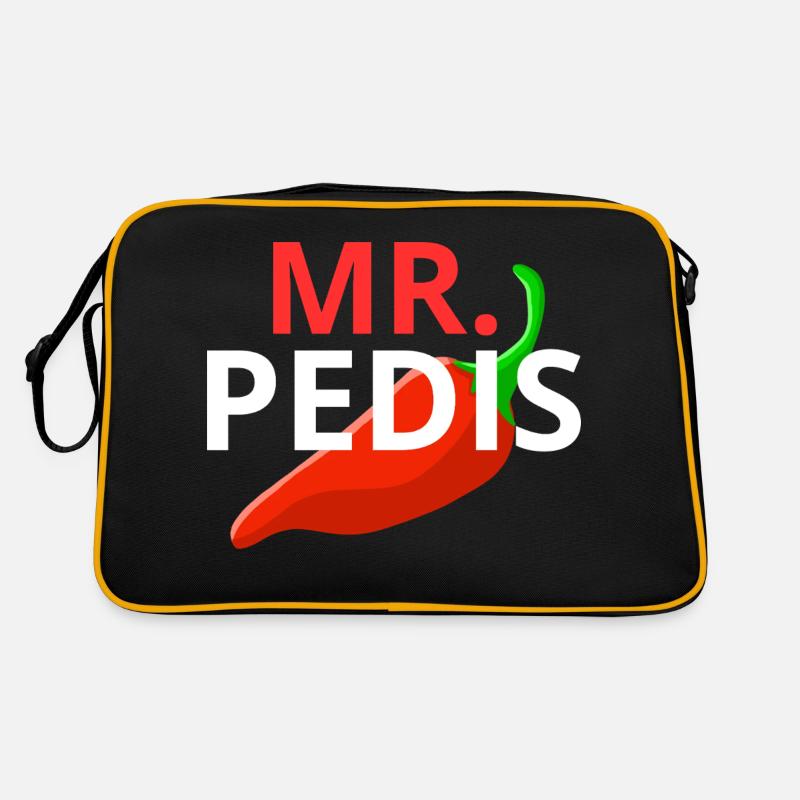 INDONET Mr. Pedis - Retro Bag - black/gold