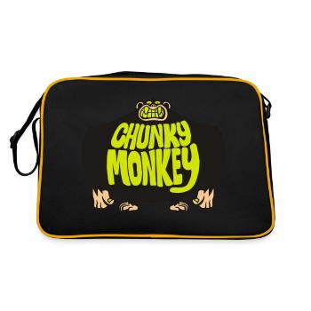 Chunky Affe - Retro Tasche - Schwarz/Gold - Hinten