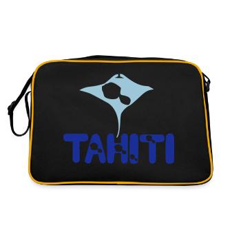 tattoo map tahiti manta 2 - Sac Retro - noir/or - Dos