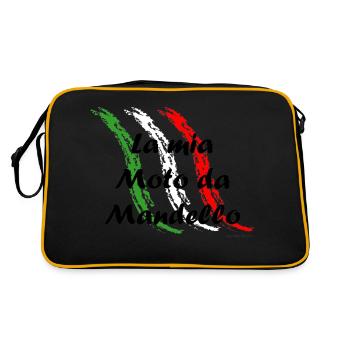la_mia_moto_mandello - Retro Bag - black/gold - Back