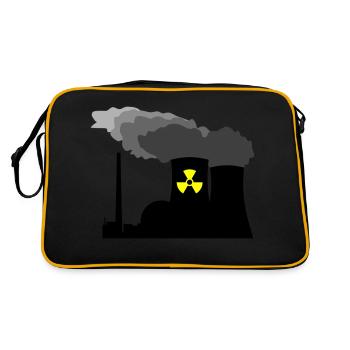 Nuclear Power - Retro Tasche - Schwarz/Gold - Hinten