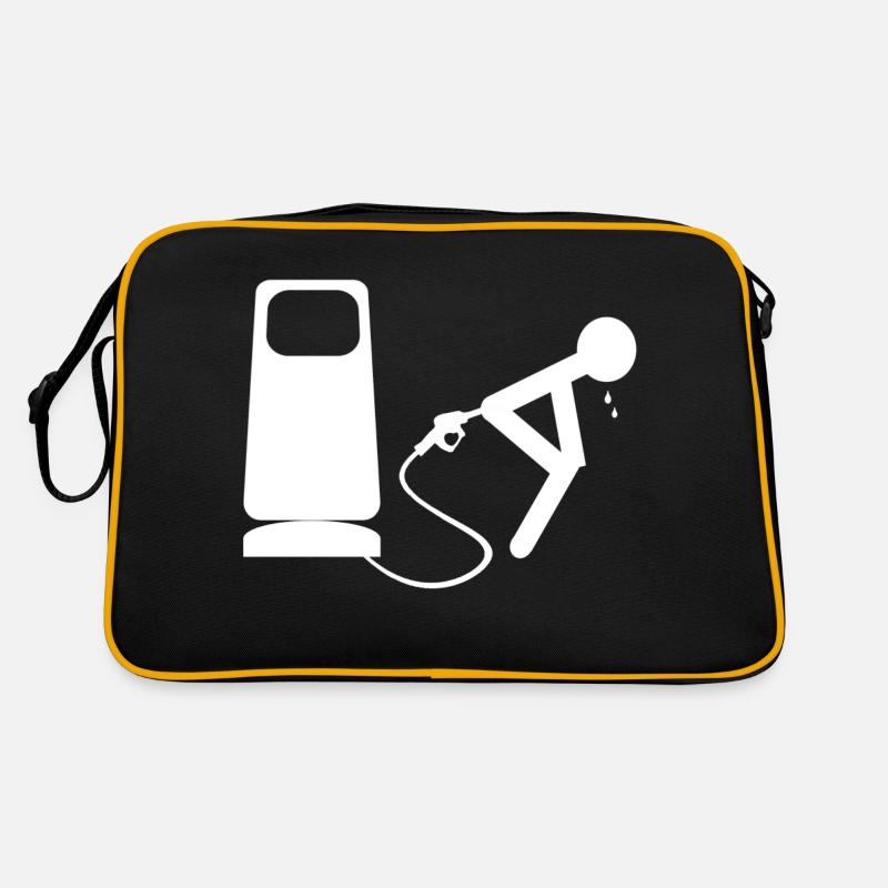 white petrol Retro Bag