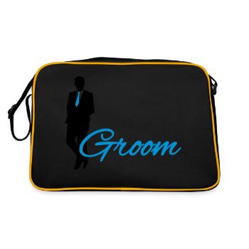 Groom - Retro Tasche - Schwarz/Gold - Hinten