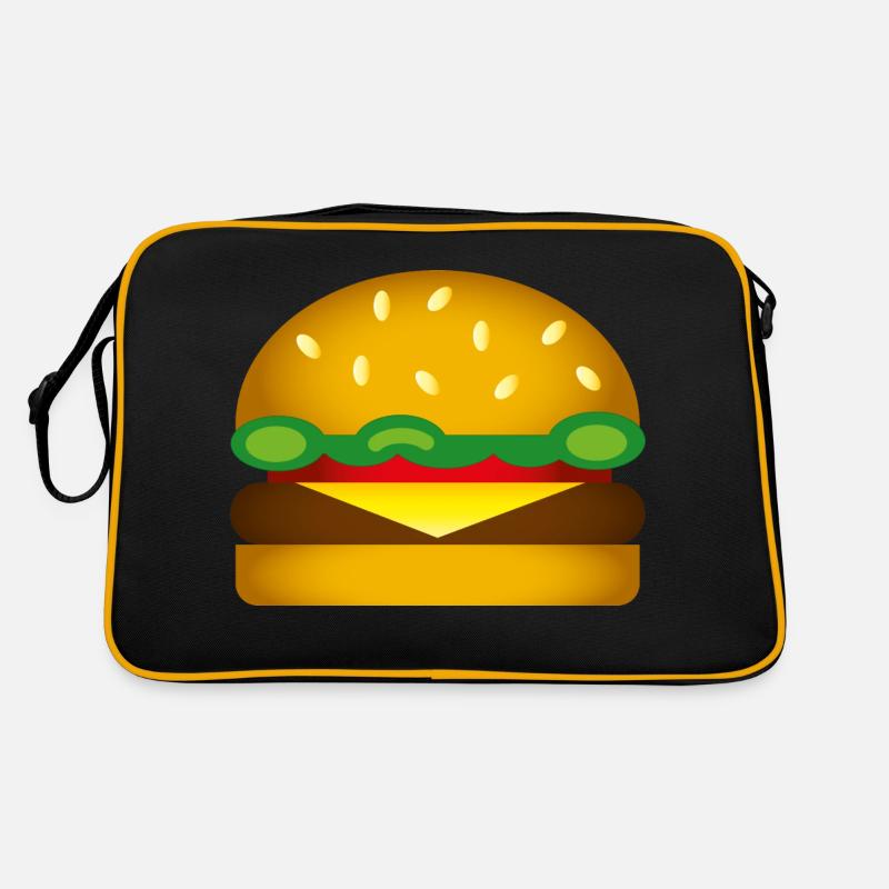 Smiley Burger Retro Bag