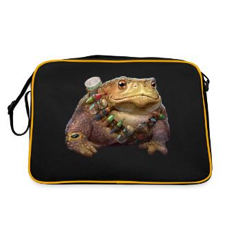 Crapaud Aga chasseur de poissons - Sac Retro - noir/or - Dos