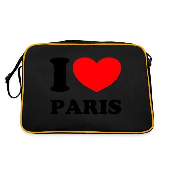 I love Paris, J’aime Paris - Sac Retro - noir/or - Dos