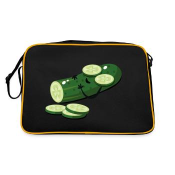 cucumber - Retro Bag - black/gold - Back