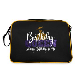 Anniversaire Reine Joyeux anniversaire à moi - Sac Retro - noir/or - Dos