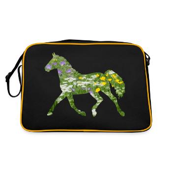 Horse - Retro Bag - black/gold - Back