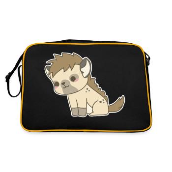 Hyena - Retro Bag - black/gold - Back