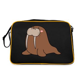 Walrus - Retro Bag - black/gold - Back