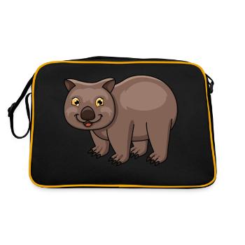 Wombat - Sac Retro - noir/or - Dos