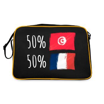 Moitié Français / Moitié tunisien - Sac Retro - noir/or - Dos