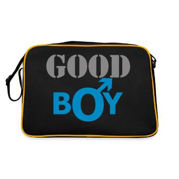 GUTER JUNGE - Retro Tasche - Schwarz/Gold - Hinten