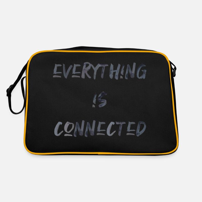 everything is connected love connection relationship Retro Bag