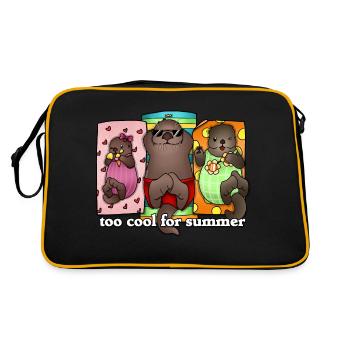 Tazz Talks | Too Cool For Summer - Retro Bag - black/gold - Back