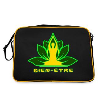 BIEN ÊTRE - Sac Retro - noir/or - Dos