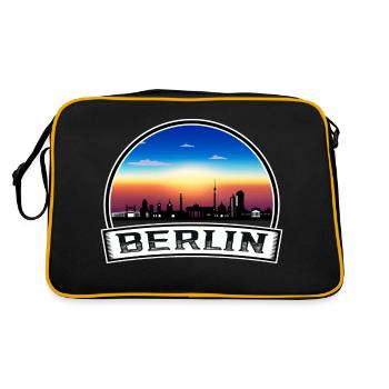Berlin Berlin Skyline Retro Sun lettering - Retro Bag - black/gold - Back