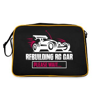 Rebuilding RC Car Please Wait... Model Car Remote - Retro Tasche - Schwarz/Gold - Hinten