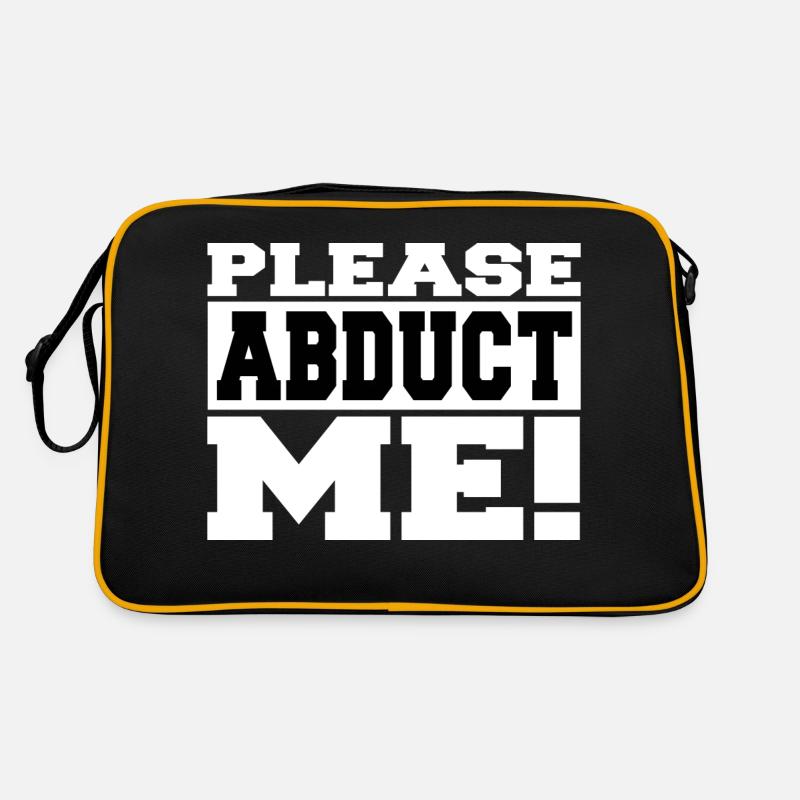 alien pun statement alien lover happy Retro Tasche