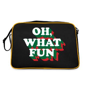FUN - Retro Tasche - Schwarz/Gold - Hinten