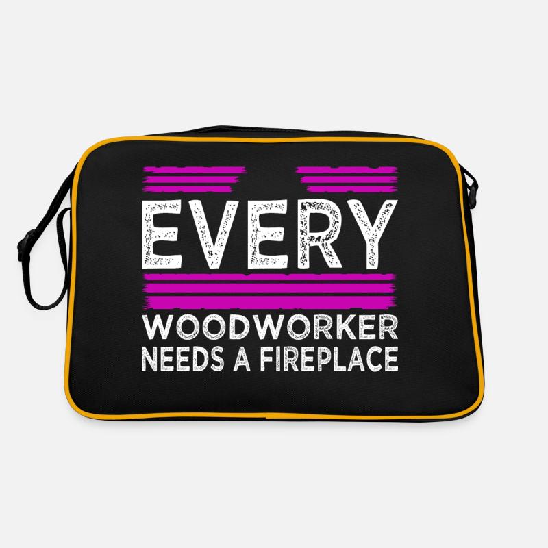 statement cool logging lumberjackwoodworking Retro Bag