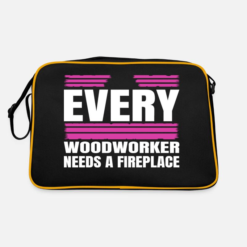 lumberman sayings construction carpenter plumber Retro Tasche