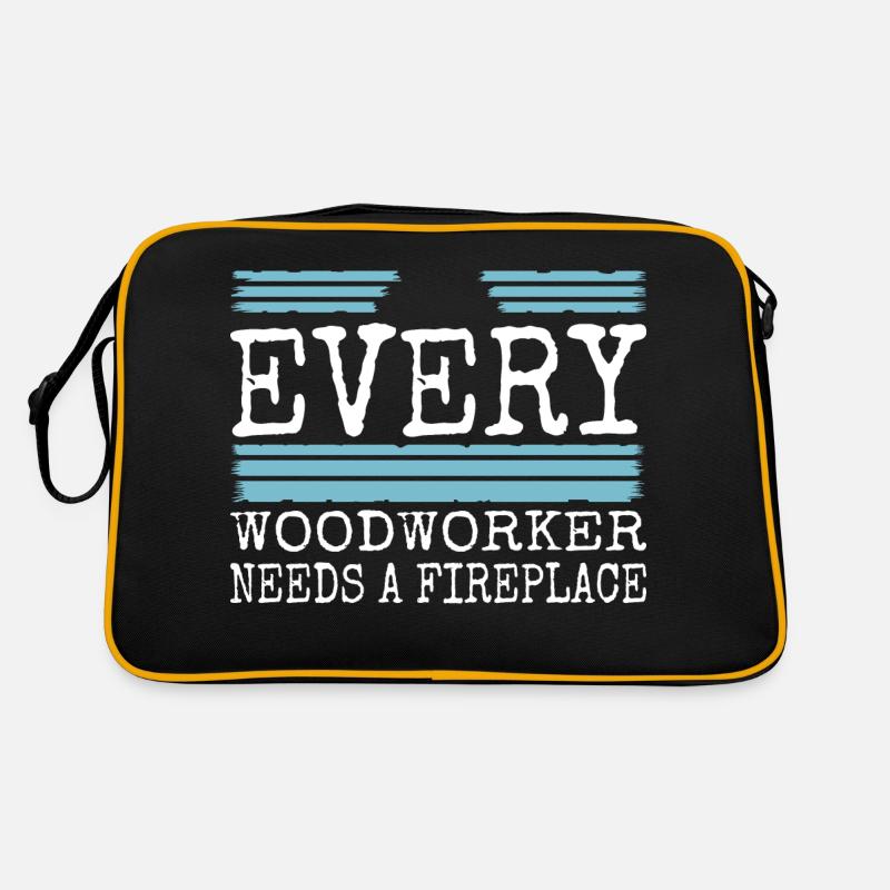 déclaration de menuiserie drôle charpentier travaux tshirts Sac Retro