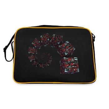 Nombre d’or Cubes de science-fiction - Sac Retro - noir/or - Dos