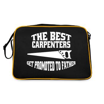 Carpenter Craftsman Carpenter Father Joinery - Retro Bag - black/gold - Back