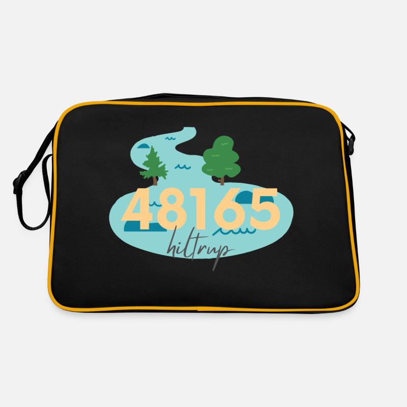 48165 Münster Hiltrup Stadtranderholung - Retro Tasche - Schwarz/Gold