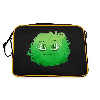 Little Pelota Monster n°8 – green - Retro Bag - black/gold - Back